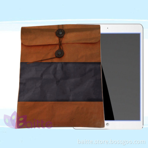 washedable paper fabric bag enviromental material sleeve for iPad pro